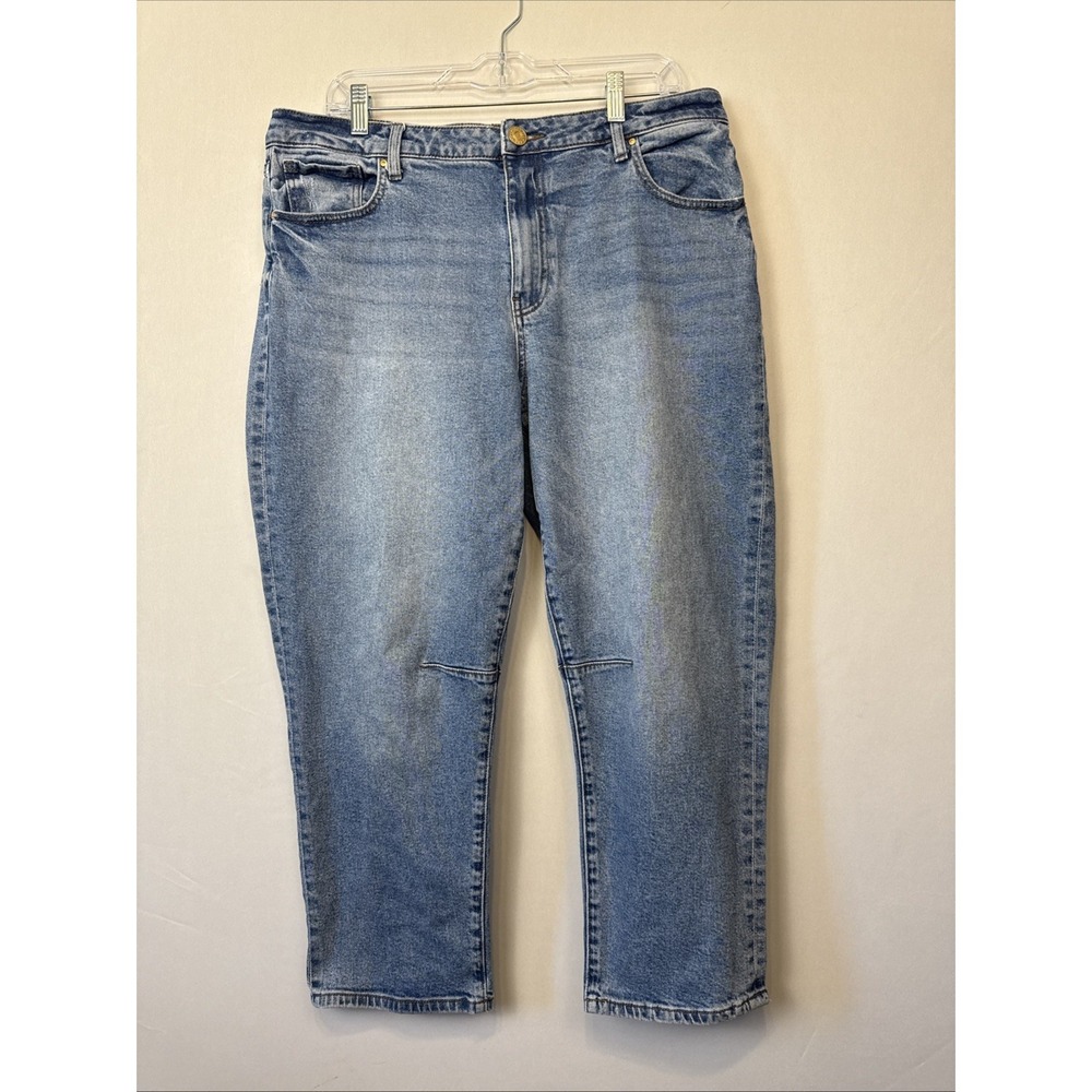Kut From The Kloth Ashley Barrel Jeans Womens 12 Petite High Rise Crop EUC